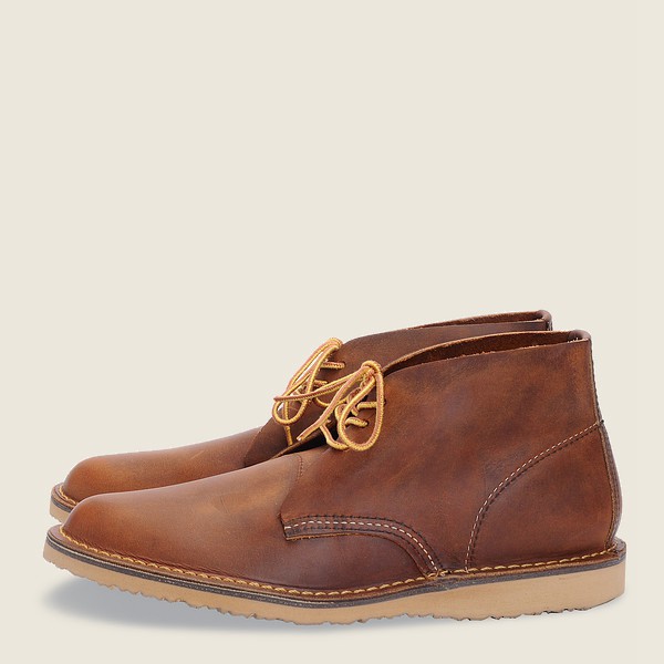 Red Wing Heritage Ayakkabı Erkek - Weekender - Chukkar Rough & Tough Deri - Kahverengi - 73HXVPBSR